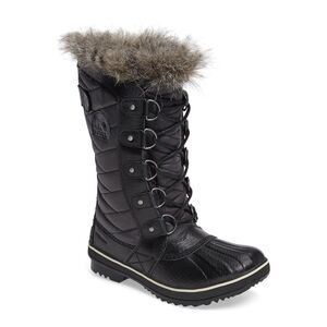 New Sorel Womens  Tofino II Faux Fur Waterproof‎ Black Snow Boots Size 6.5